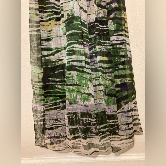 matti m Green and Multicolor Long Dress Size Small - Picture 4 of 11